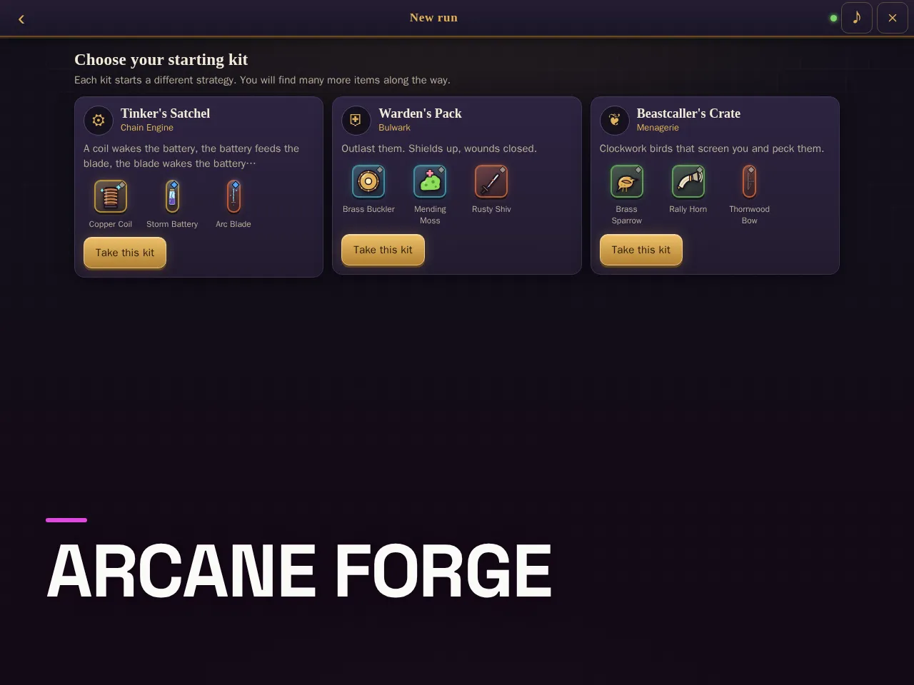 Screenshot of Arcane Forge